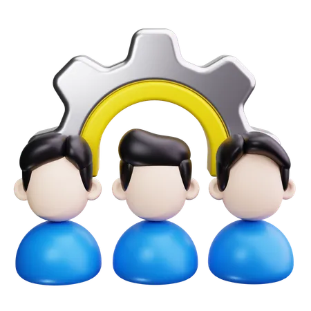 Team Management  3D Icon