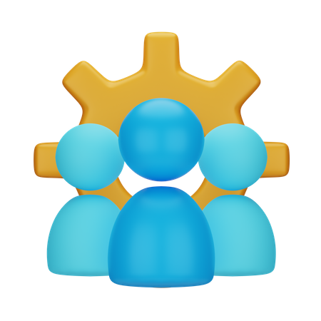 Team Management  3D Icon