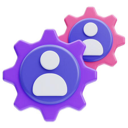 Team management  3D Icon