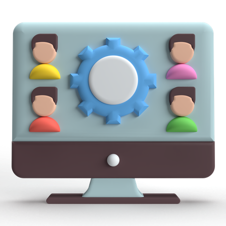 Team Management  3D Icon