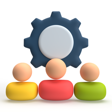 Team Management  3D Icon