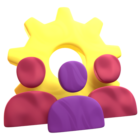 Team Management  3D Icon