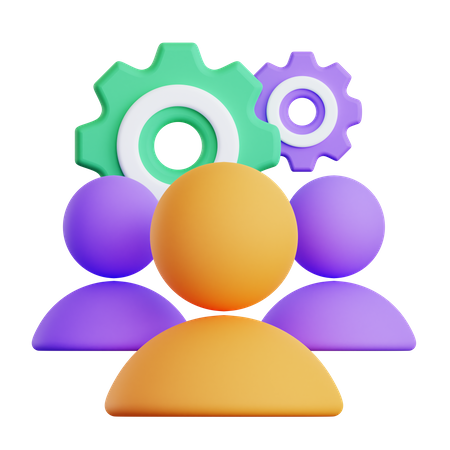Team Management  3D Icon