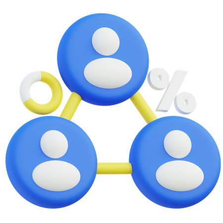Team Management  3D Icon