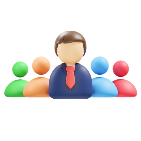 Team Management  3D Icon