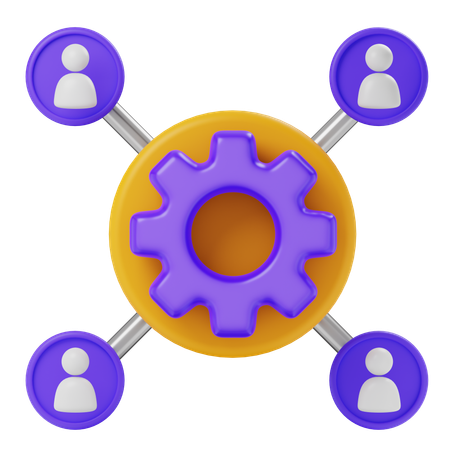 Team Management  3D Icon
