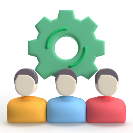 Team Management  3D Icon