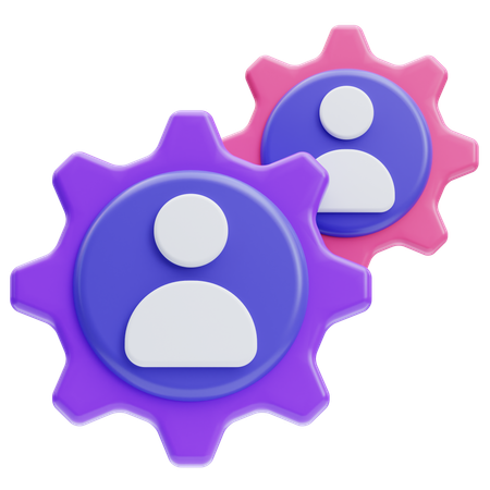 Team management  3D Icon