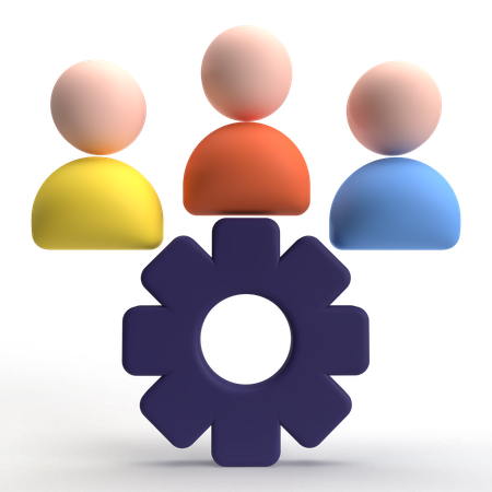 Team Management  3D Icon