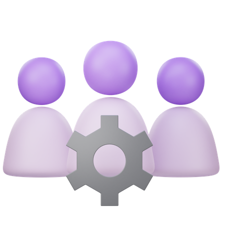 Team Management  3D Icon
