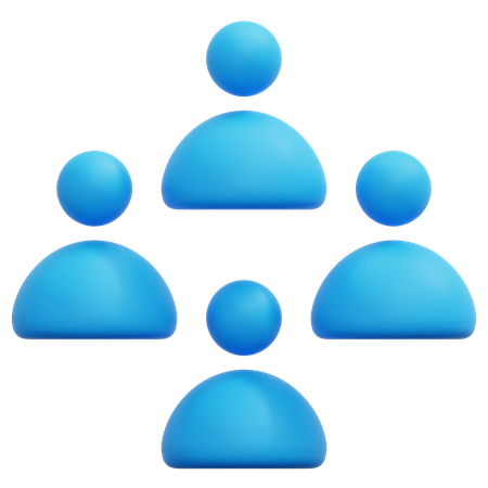 Team Member Grid  3D Icon