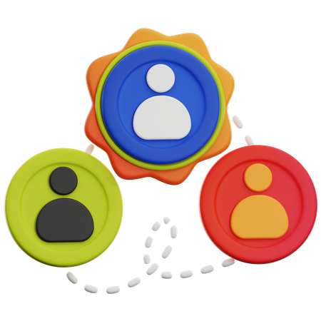 TEAM NETWORK  3D Icon