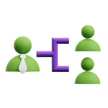 Team Network  3D Icon