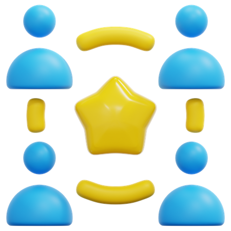 Team Network  3D Icon