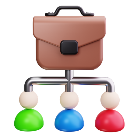 Team Networking  3D Icon