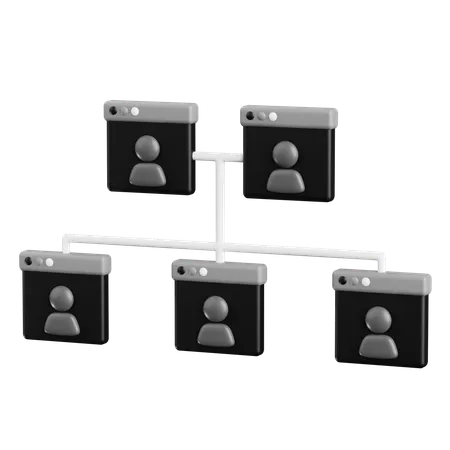 Team Organisation  3D Icon