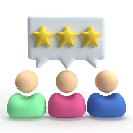 Team Rating  3D Icon