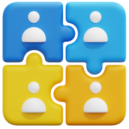 Team Solution  3D Icon