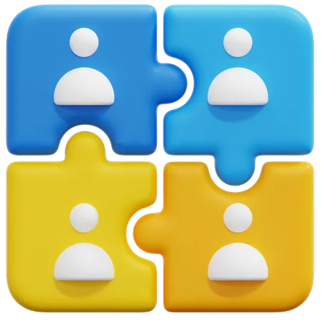 Team Solution  3D Icon