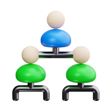 Team Structure  3D Icon