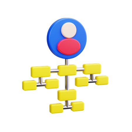 Team Structure  3D Icon