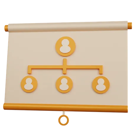 Team Structure Presentation  3D Icon