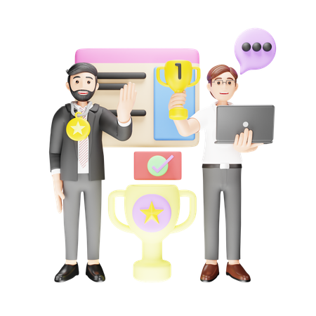 Team Success  3D Illustration