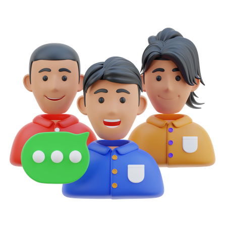 Team Talk  3D Icon