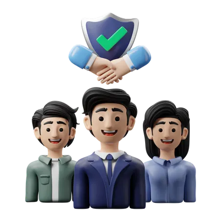 Team Trust  3D Icon