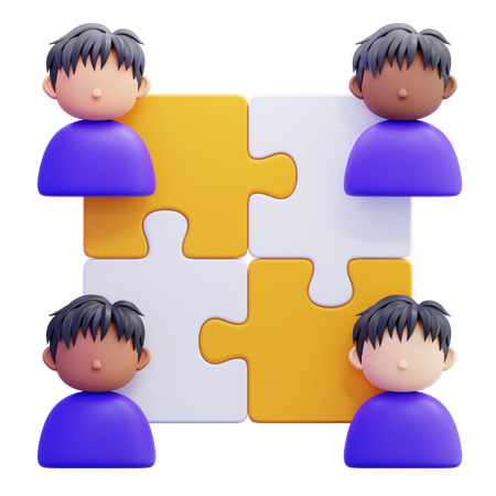 Team Work  3D Icon