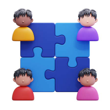 Team work  3D Icon