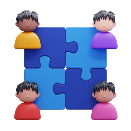 Team work  3D Icon