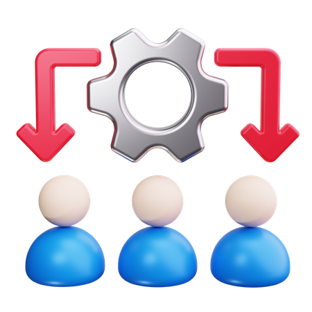 Gruppenarbeit  3D Icon