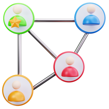 Teamnetzwerk  3D Icon