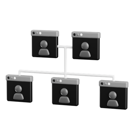 Teamorganisation  3D Icon
