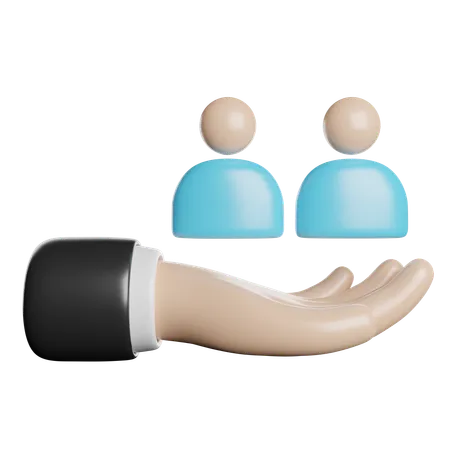 Teamwork Business People 3D Icon