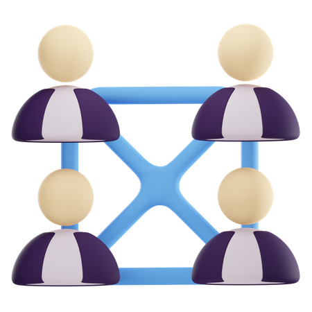 Teamwork  3D Icon