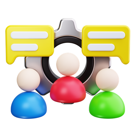 Teamwork  3D Icon