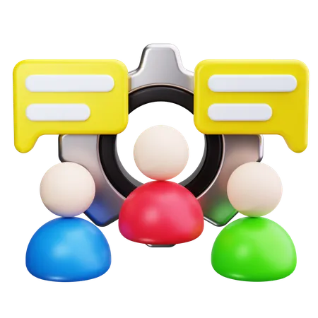 Teamwork  3D Icon