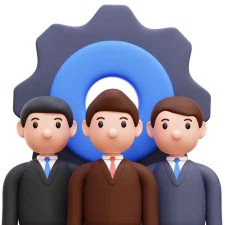 Teamwork  3D Icon