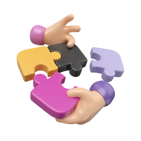 Teamwork  3D Icon