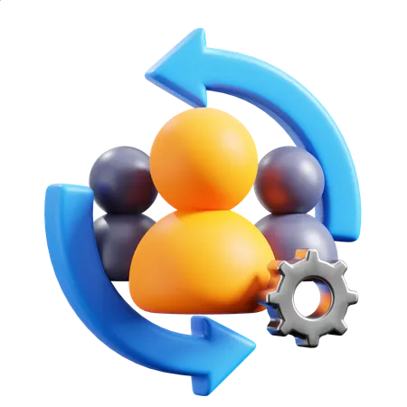 Teamwork  3D Icon