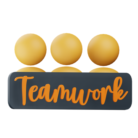 Teamwork  3D Icon