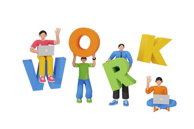 Teamwork  3D Icon