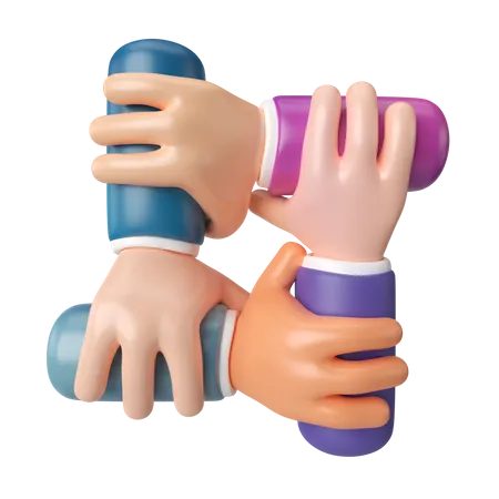 This Is Teamwork 3 D Render Illustration Icon High Resolution Png File Isolated On Transparent Background Available 3 D Model File Format BLEND OBJ FBX 3D Icon