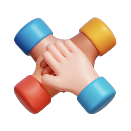 팀워크 협업  3D Icon
