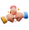 Teamwork hand gesture