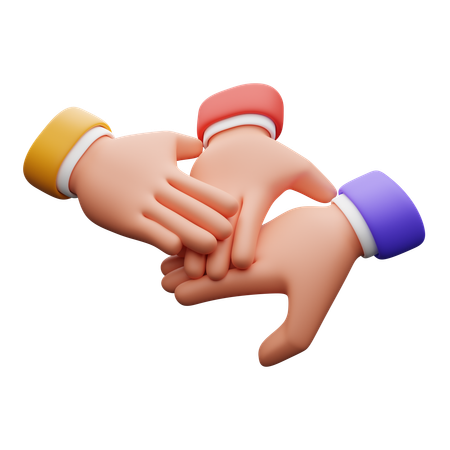 Teamwork-Handgeste  3D Icon