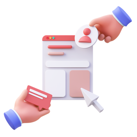 Teamwork-Handgeste  3D Icon