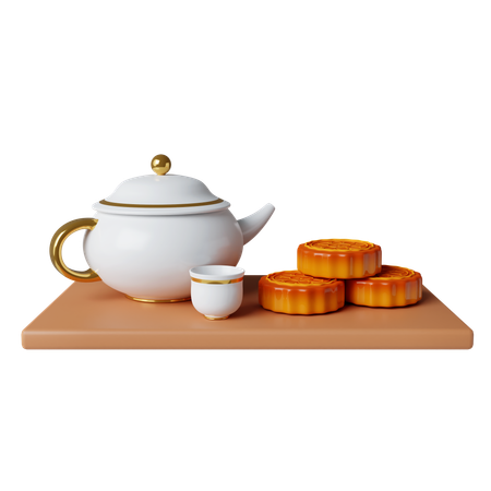 Tean And Mooncake  3D Icon